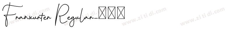 Franxurter Regular字体转换